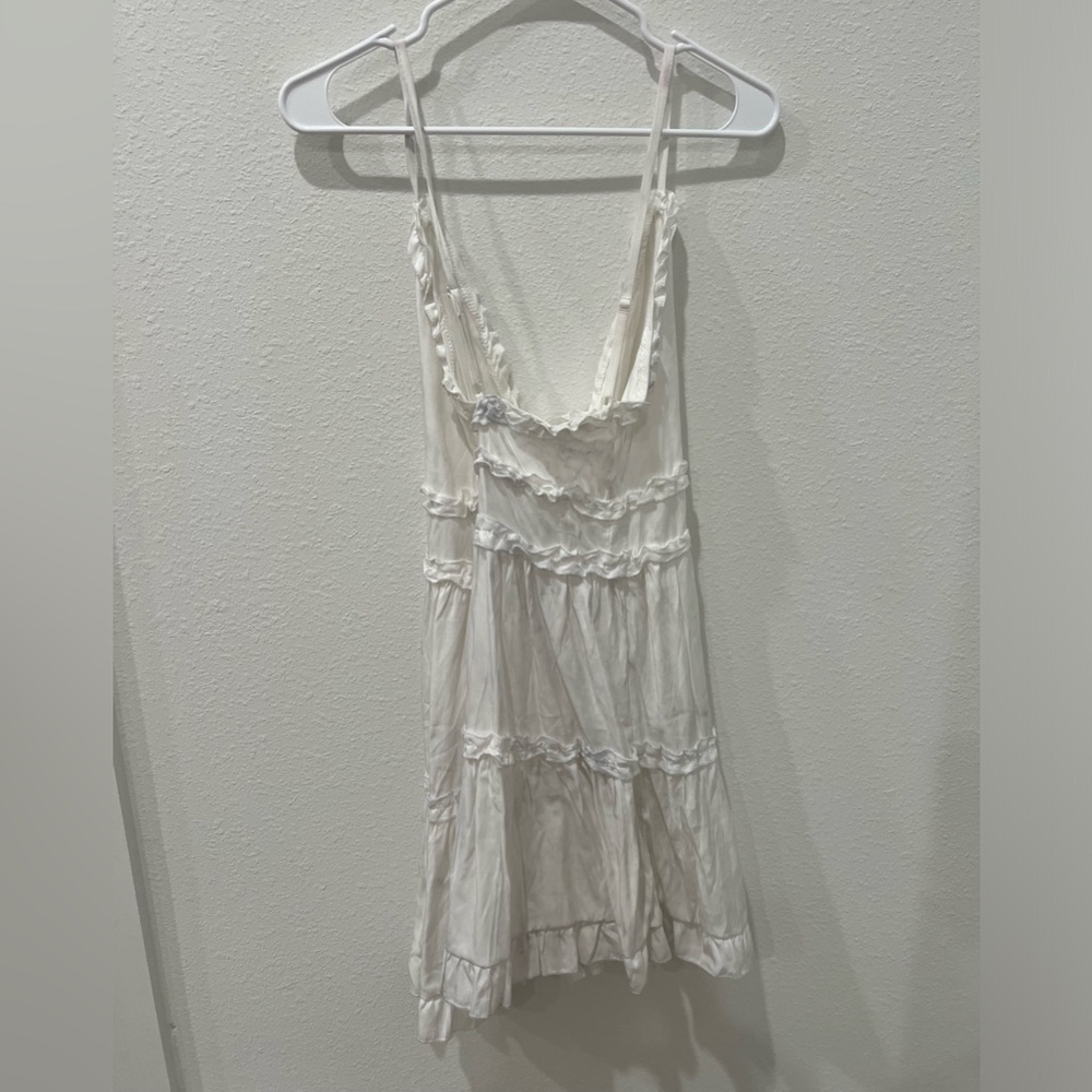 White Ruffled Sundress - Picture 2 of 2